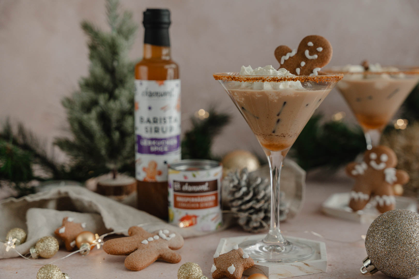 Lebkuchen Spice Espresso Martini Rezept, mit BIO Lebkuchen Spice Sirup von ehrenwort. Genussmomente