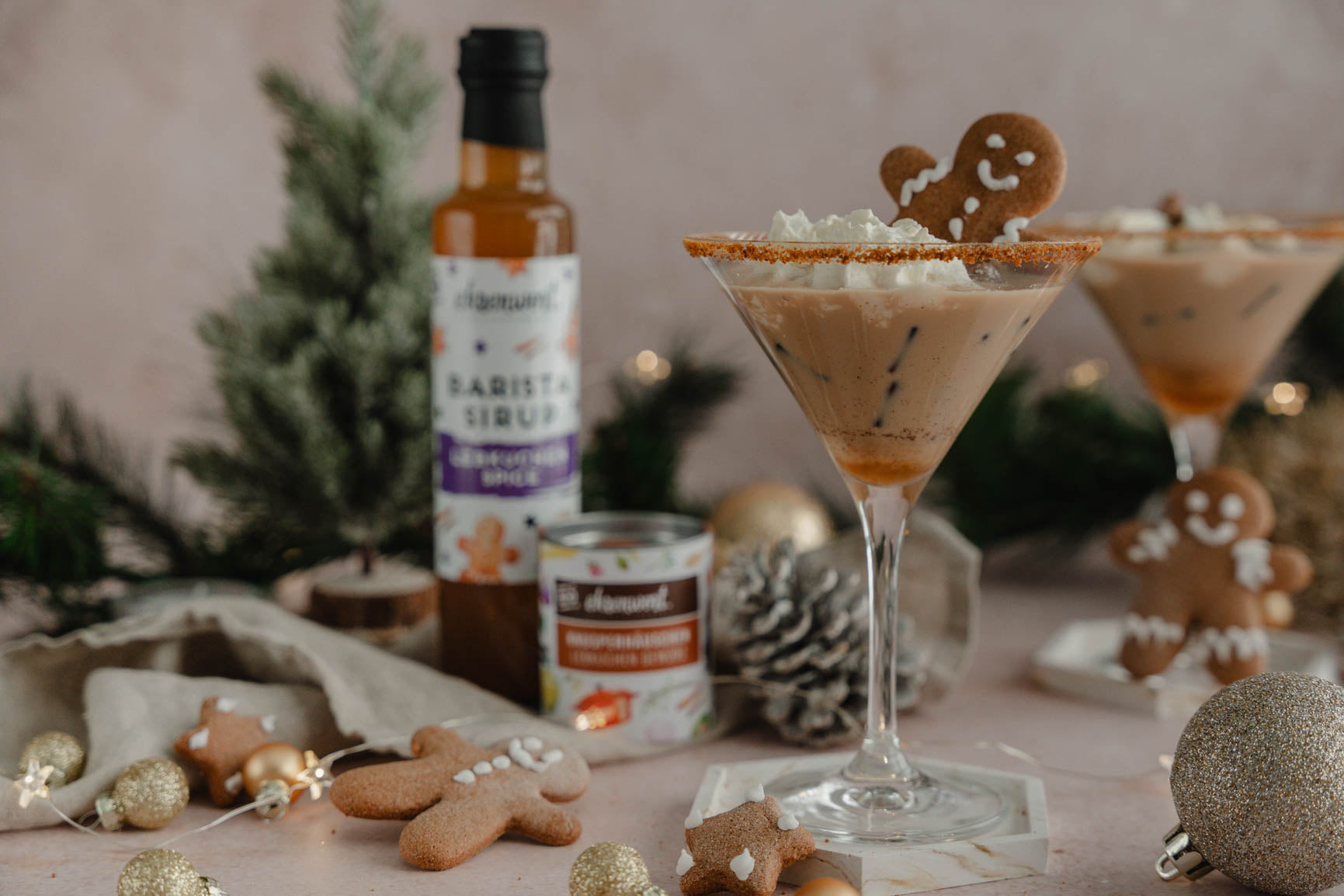 Lebkuchen Spice Espresso Martini Rezept, mit BIO Lebkuchen Spice Sirup von ehrenwort. Genussmomente 