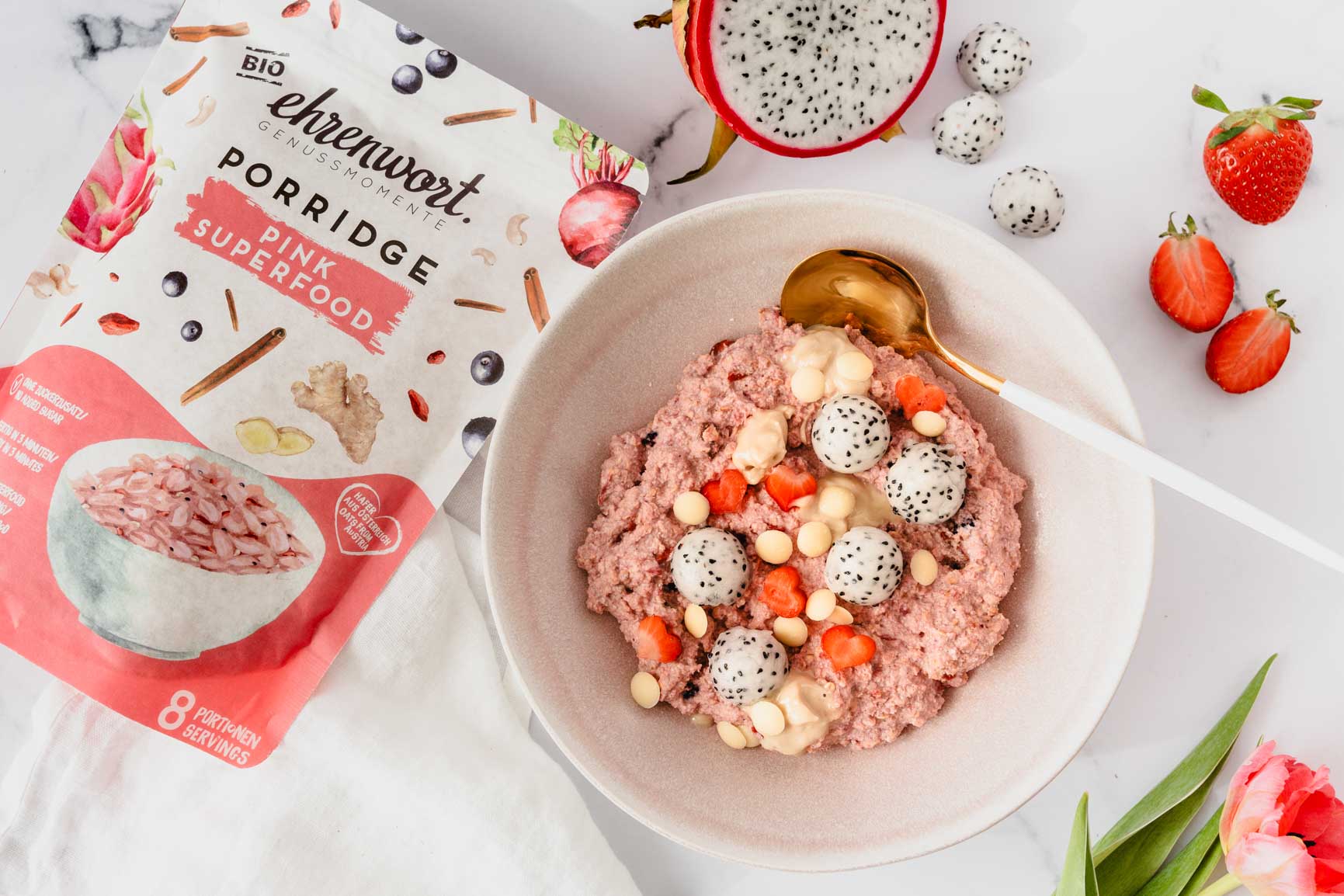 Das wahrscheinlich beliebteste Frühstück von Barbie: Pink Superfood Overnight Oats