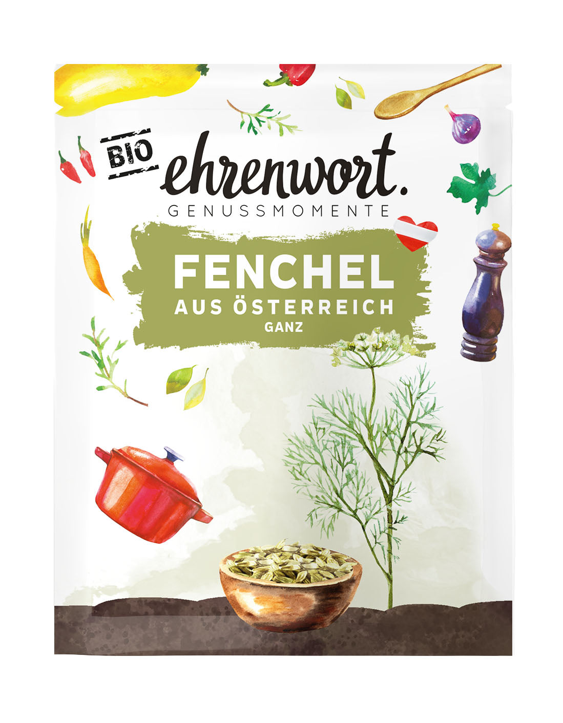 Ehrenwort. Bio Fenchel aus Österreich ganz Briefchen Produktabbildung