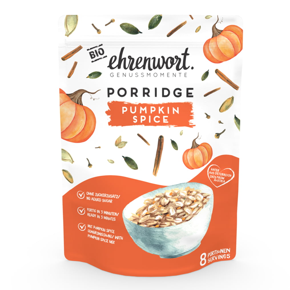 ehrenwort Pumpkin Spice Porridge Vorderseite