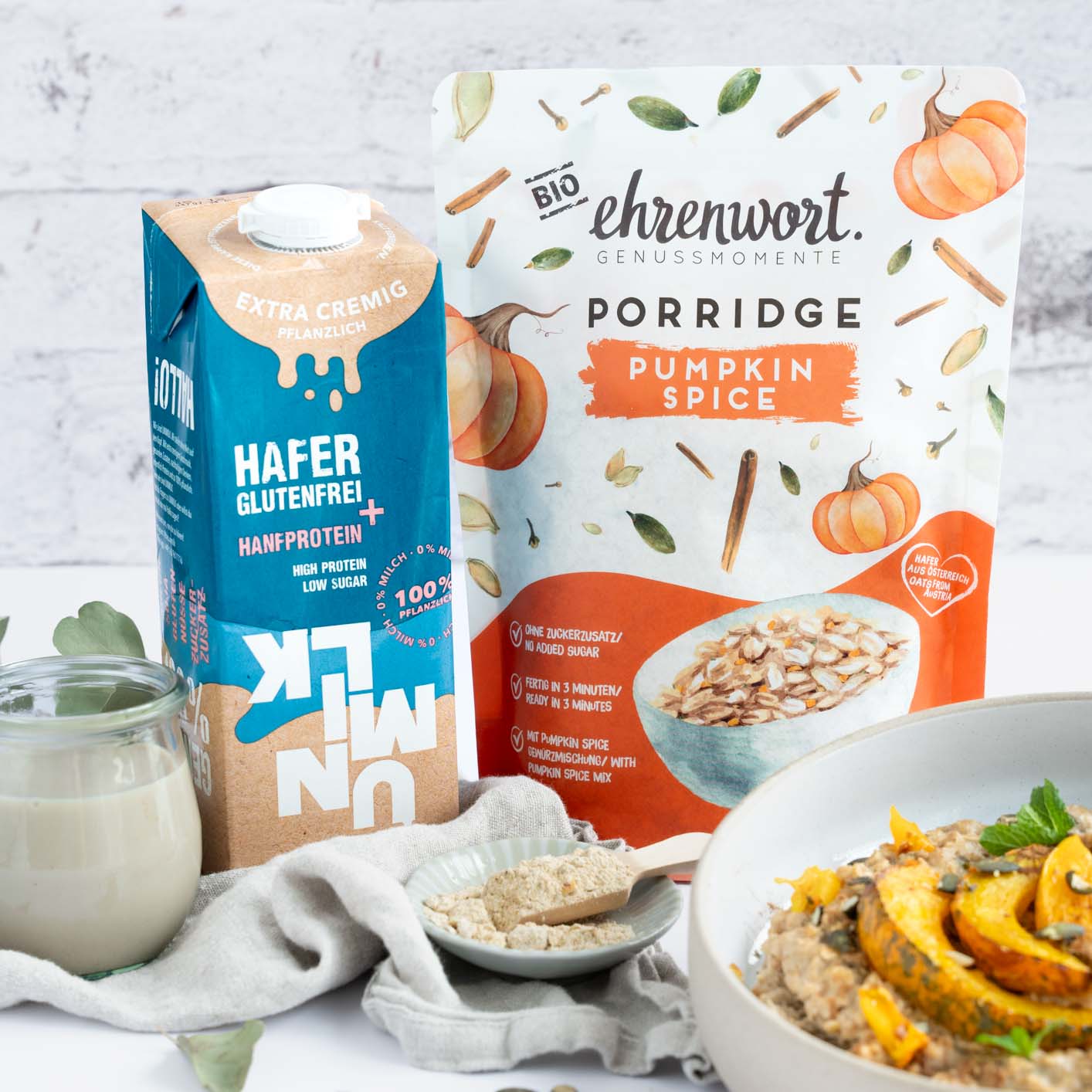 ehrenwort. x Unmilk Pumpkin Spice Porridge Bundle