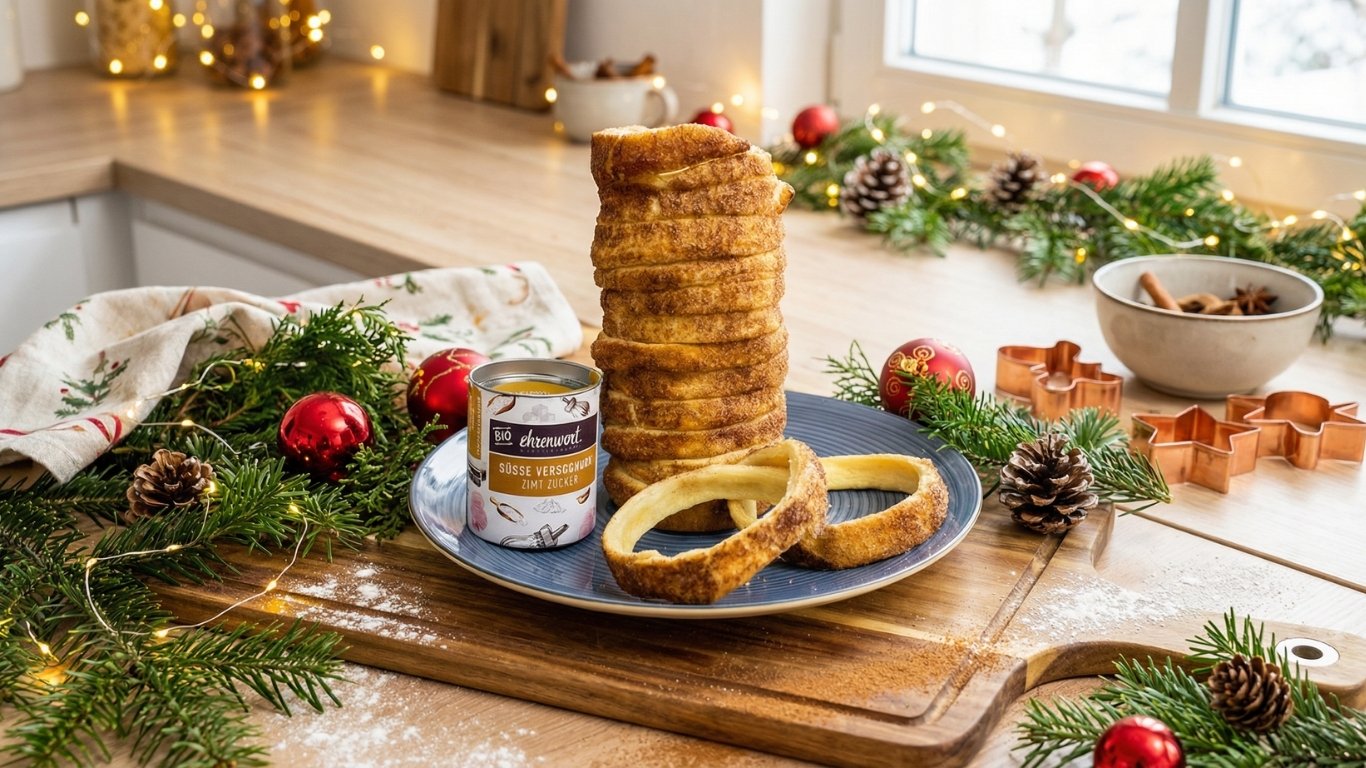 Baumstriezel wie vom Weihnachtsmarkt ganz einfach zuhause backen