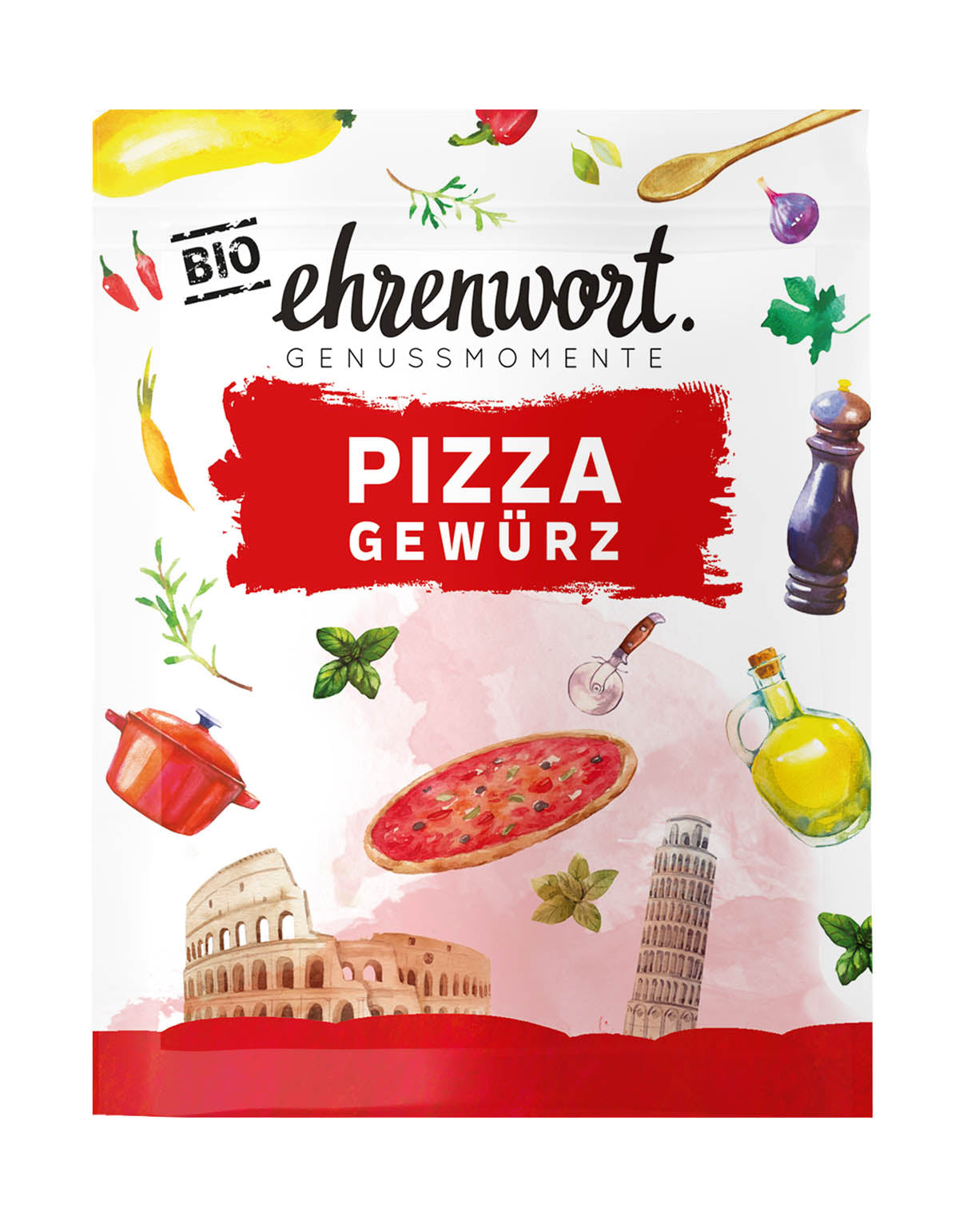 Ehrenwort Pizza Gewürz Briefchen Produktabbildung